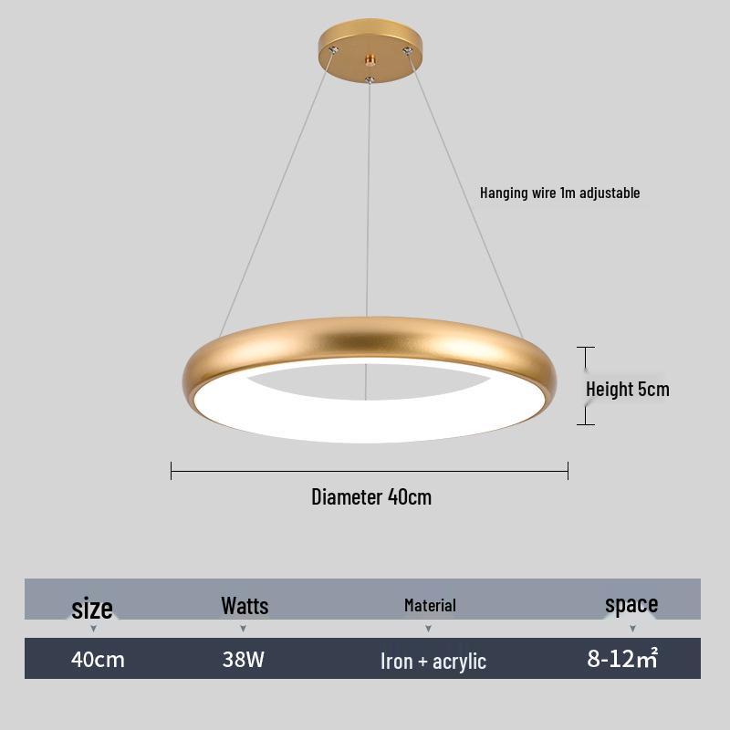 

Скандинавский светодиодный потолочный светильник для гостиной, обеденного стола, парикмахерской, спальни – современный минималистичный подвесной светильник LED - Warm Light