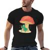 Grasshopper Toadstool Tshirt Classic Crew Neck Cotton Tshirt