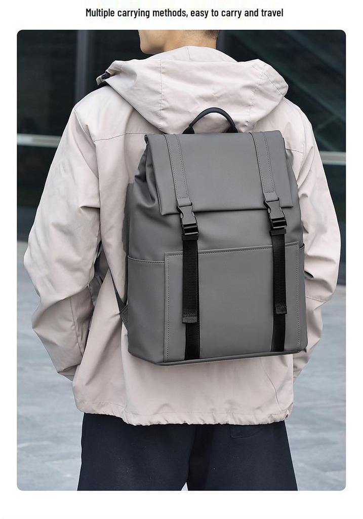2024 Autumn Large Capacity Stylish Solid Color Commuting Backpack