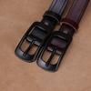 Womens Genuine Leather Belt With Pin Buckle Adjustable No-Hole Design Retro Chic Waistband Jeans Dresses
