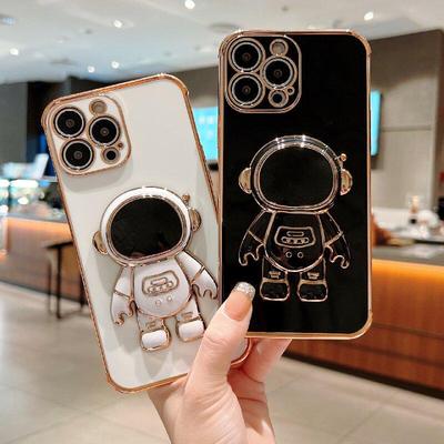 Cartoon Astronaut Phone Holder & Sticker
