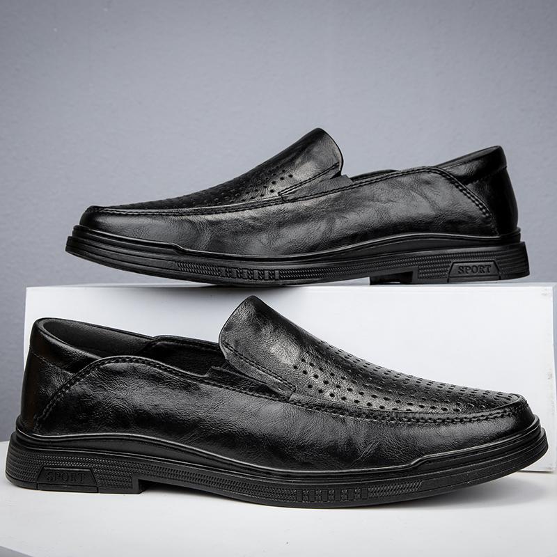 Genuine Leather Mens Casual Shoes Luxury Brand Formal Men Loafers Moccasins Breathable Slip On Male Boat Shoes Driving Footwear