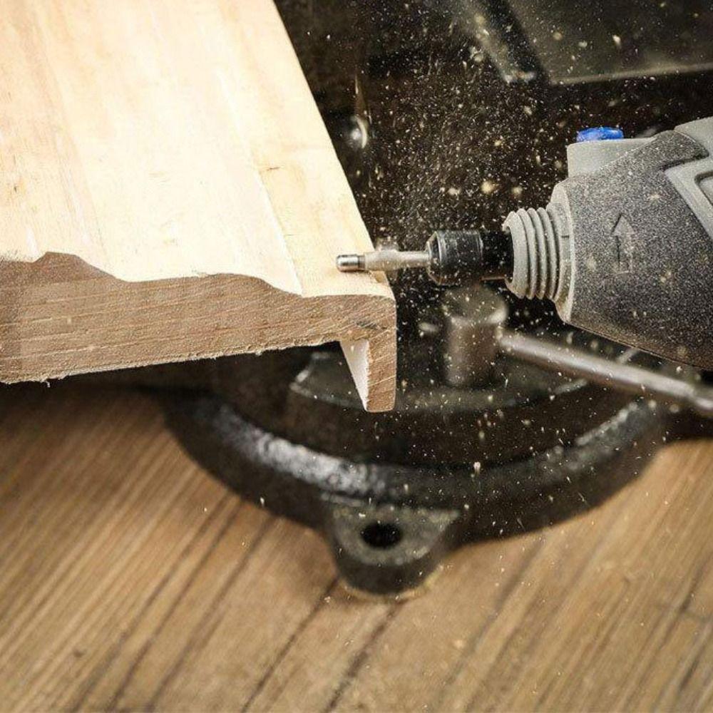 10 szt. Frezy HSS do drewna Frezowanie Pasują do zestawu narzędzi obrotowych Dremel trzpień 1/8" 3mm Frezy stolarskie do narzędzi obrotowych DIY