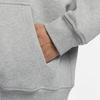 Nike Jednobarevná mikina s kapucí přes hlavu s dlouhým rukávem Pánské topy Šedá FN3348-063