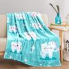 Sparkling Teeth Holding a Toothbrush Pattern Print, All-Season Nap/Office Small Throw Blanket, Family Blanket, Gift for Family and Friends