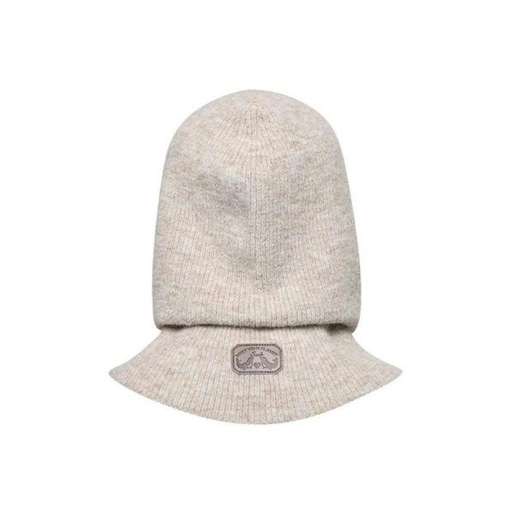 Bbc Earth Button Knit Balaclava  Beige 