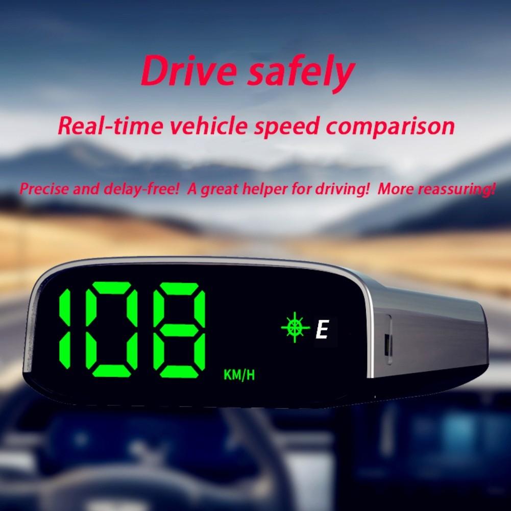 Car HUD Display Solar GPS Speedometer High-definition LED Display