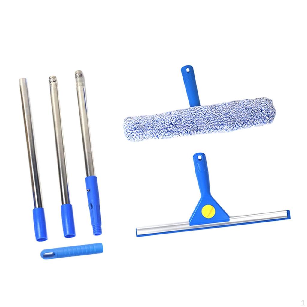 Window Cleaner Tool 2 In 1 Washing Kit Cleaning for Home High Glass Floor