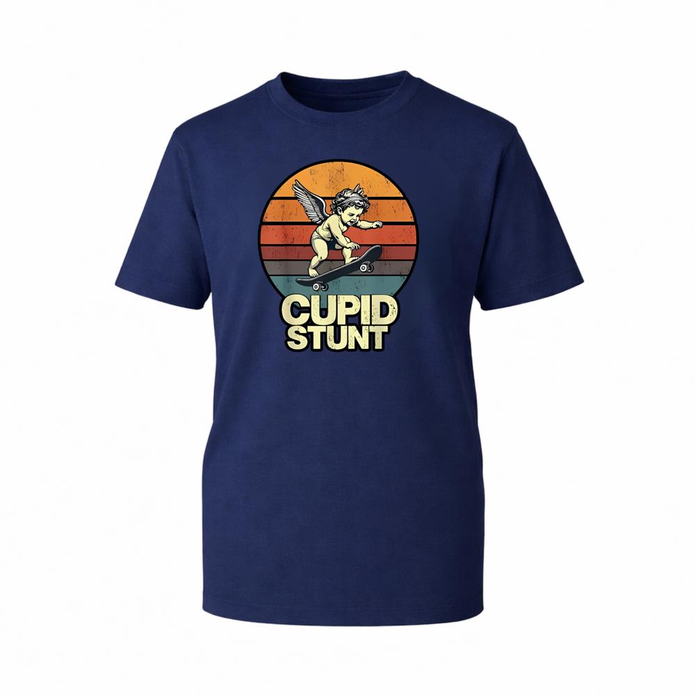 Skateboarding Cherub Retro Sunset Graphic Funny Wordplay Humorous Gift TTop S