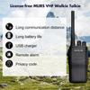 Rt21v Vhf Walkie Talkie 2w Große Reichweite Lizenzfrei Vhf Radio Murs 5 Kanäle USB-Ladegerät Zweiwegradio für Outdoor-Aktivitäten Alarm Vox