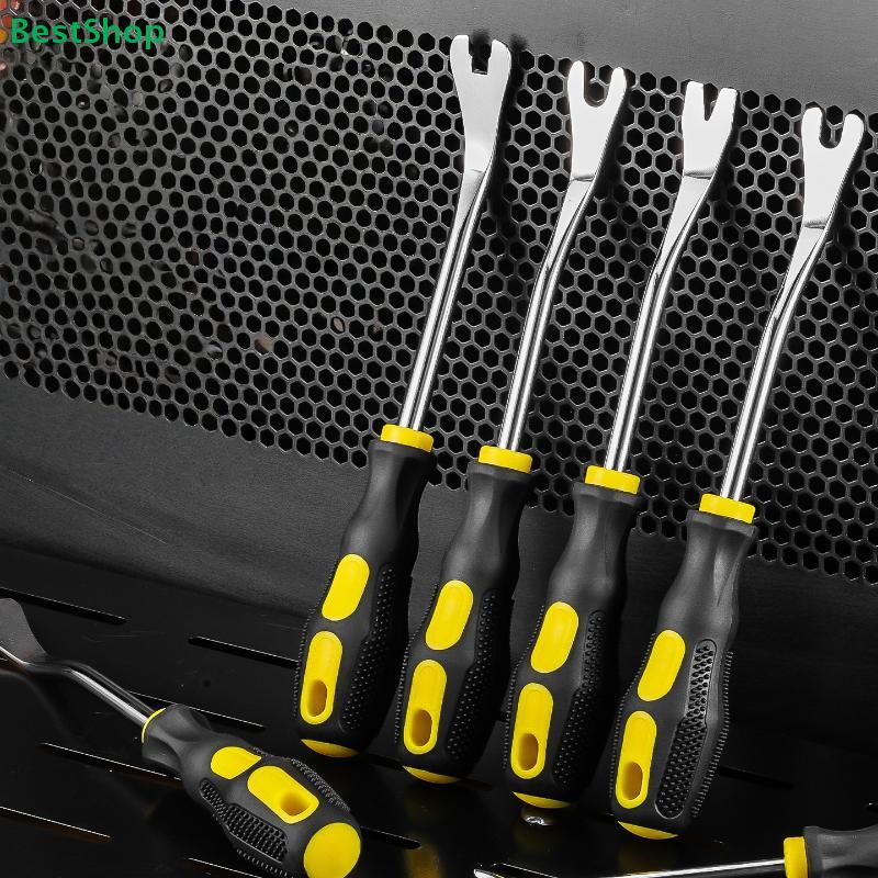 1Pcs UV Type Screwdrivers Nail Puller| Black & Yellow Ergonomic Pry Bars for Automotive/DIY Interior Panel Removal