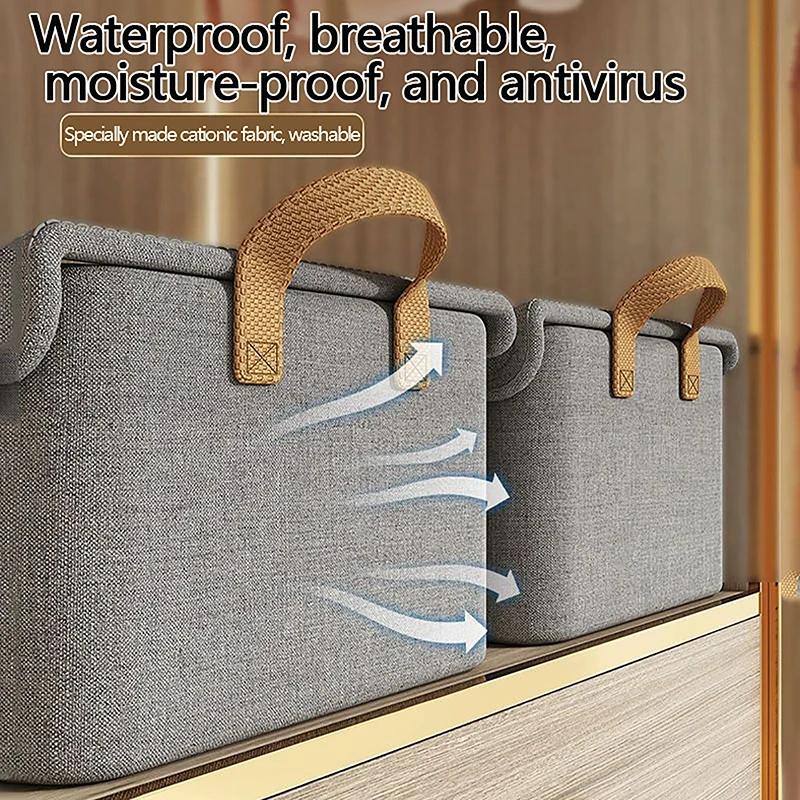 1Pc Cationic Steel Frame Folding Storage Box Clothes Trousers Home Multi-functional Compartment Drawer Wardrobe Storage Box