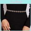 Gold And Silver Metal Waist Jewelry Chain With Hook Closure For Party And Casual Wear