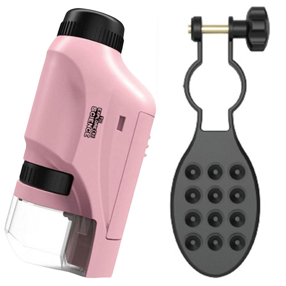 

Handheld Microscope Kit Lab LED Light 60X-120X Home School Biological Science Educational Toys for Children Gift