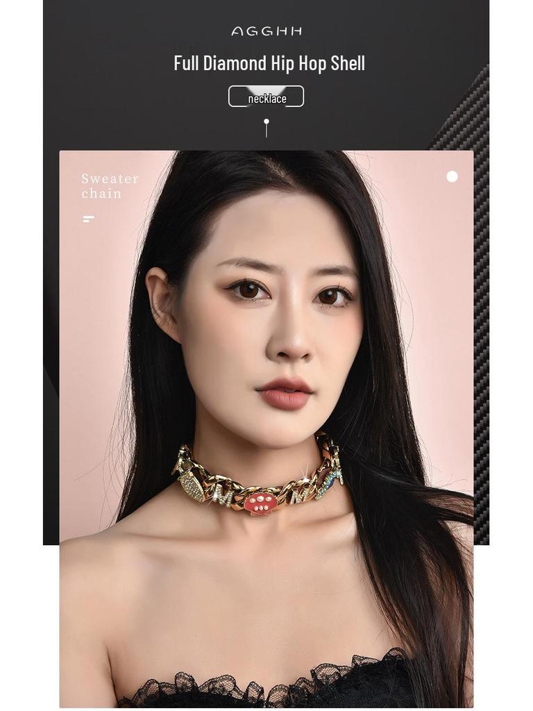 Original Full Diamond Unisex Hip-Hop Necklace – Trendy Style Seen In Live Broadcast