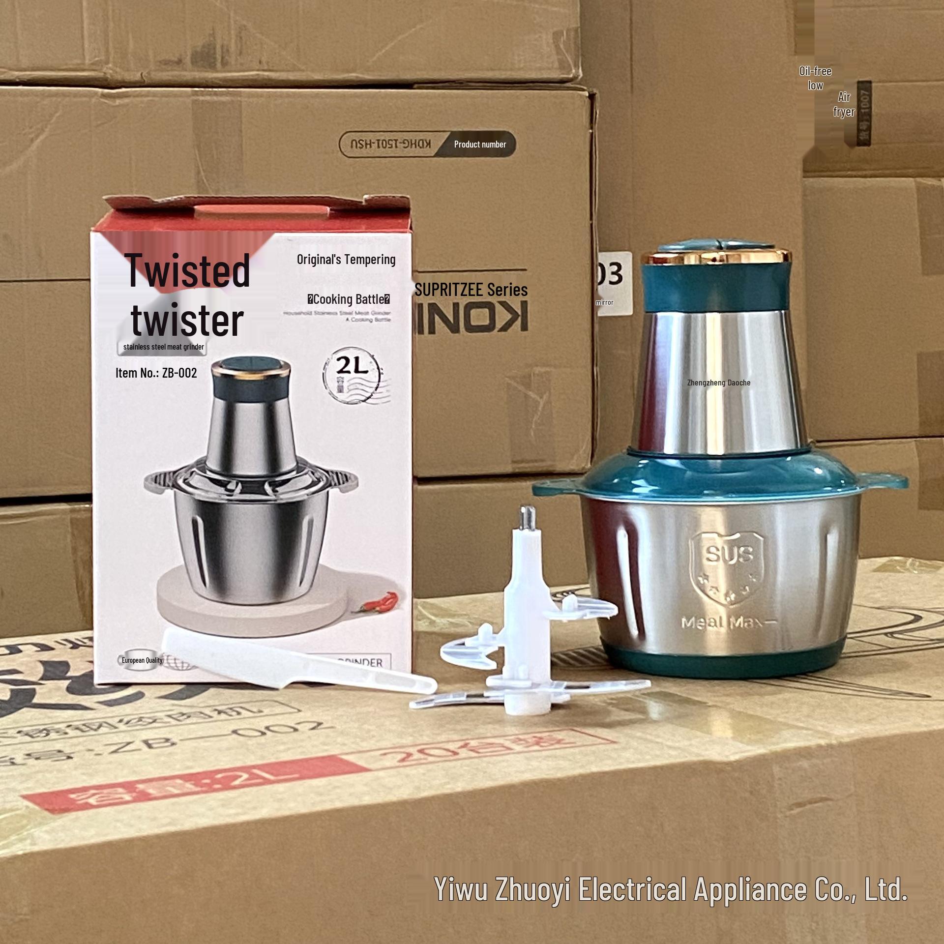 5L Large Capacity Stainless Steel Electric Meat & Vegetable Grinder