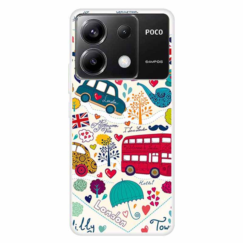 Dla Xiaomi Redmi Note 13 Pro 5G/Poco X6 5G Etui Wzór Nadruk TPU Slim Pokrowiec na Telefon
