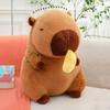 Can Pull Simulation Capybara Ornaments Fruit Backpack Stuffed Capybara Doll  Boy