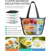 Borsa Pranzo per Donne Gonfia Borsa Pranzo Termica Borsa Tote Frigo