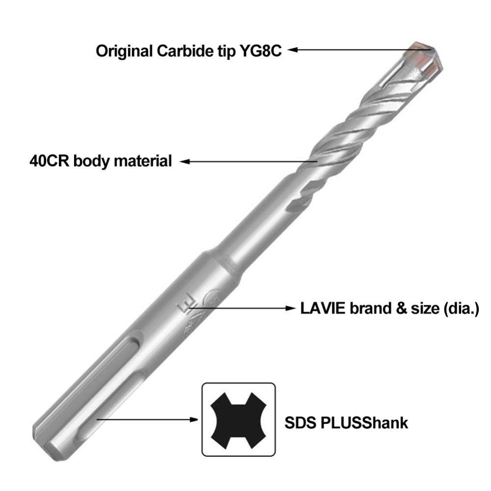 1 Stück 110mm 160mm Elektrohammer Bohrer Kreuzspitzen Schlagbohrer Für Wand Beton Ziegel Mauerwerk
