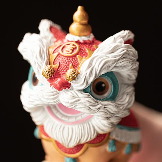 Lion Tea Pet Color-Changing Ornament for Tea Table Decoration Traditional Auspicious Lion Design National Trend Culture Tea Accessory