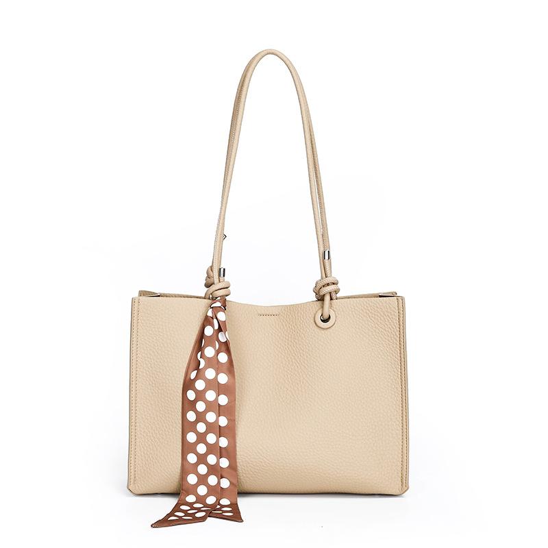 Women's Bag New Tote Bag Large Capacity Women's Bag Commuter Fashion Women's Shoulder Silk Scarf Casual Large Bag Mother and Child Bag