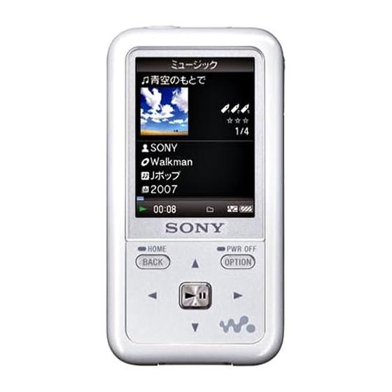 SONY Walkman S Series Built-in FM Radio with Noise Canceling Function 4GB White NW-S716F W