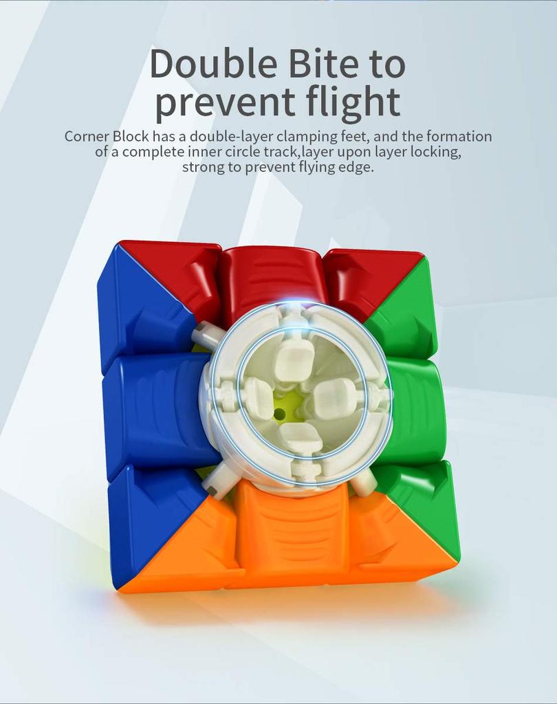 MoYu RS4M Zauberwürfel, Magnetische Stabilität, Geschmeidige Drehung, Einstellbarer Drehkomfort, Stickerlos, Gehirntraining, 4x4 [Parallelimport]