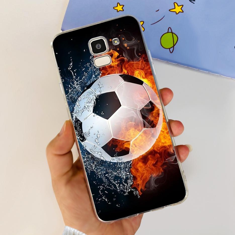 For Samsung Galaxy J6 2018 Case SM-J600F Stylish Painted Cover Clear Silicone Soft TPU Phone Case For Samsung J6 Plus J6+ Bumper