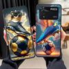 Fußball Krone Hülle Handyhülle Case für Xiaomi Poco F8 M3 M4 M7 Pro F3 M5 C50 C61 X3 X4 X5 X7 Pro F1 C71 C75