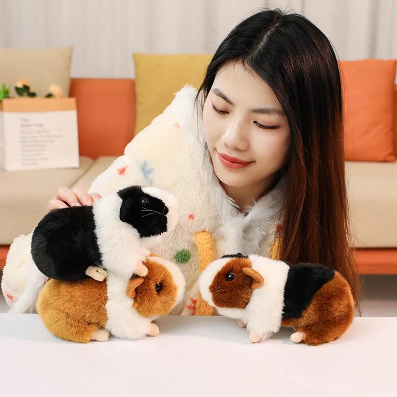 Peluche Cavia Ultra Morbido Realistico Giocattolo Animale di Peluche Carino per Regalo Bambini e Collezionisti