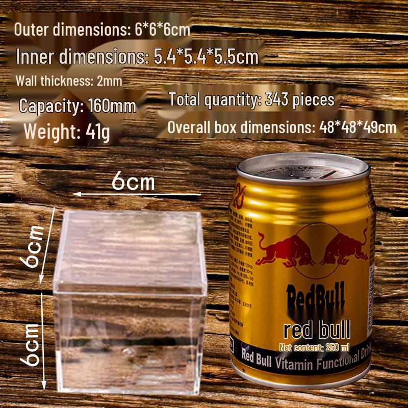 Quadratische Transparente Harte Kunststoffbox: Vielseitige Lebensmittelverpackung, Betta-Fischzucht, Kristallschlamm, Überraschungsbox, Hochzeits-Süßigkeitenaufbewahrung.