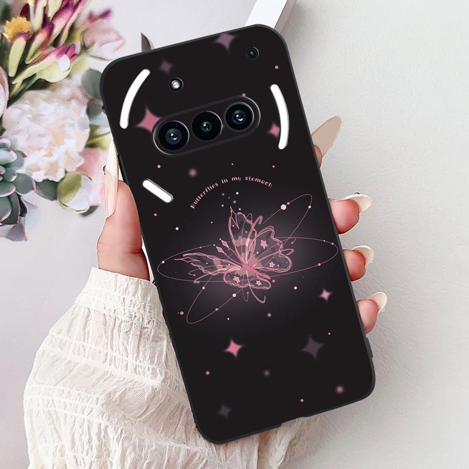 For Nothing Phone 3A 2025 Case A059 Fashion Flower Cats Cartoon Silicone Soft Shockproof Cover For Nothing Phone3A 3A Pro Bumper