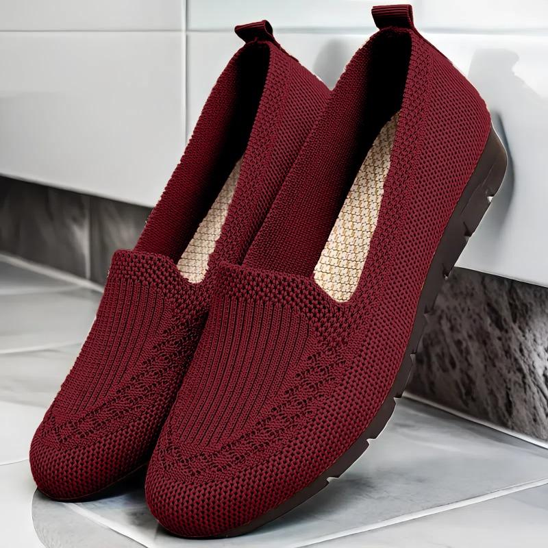 Women Flat Toe Knitted Ladies Office Shoes Comfortable Formal Shoes for Woman Female Ballet Flats Designer Sneakers