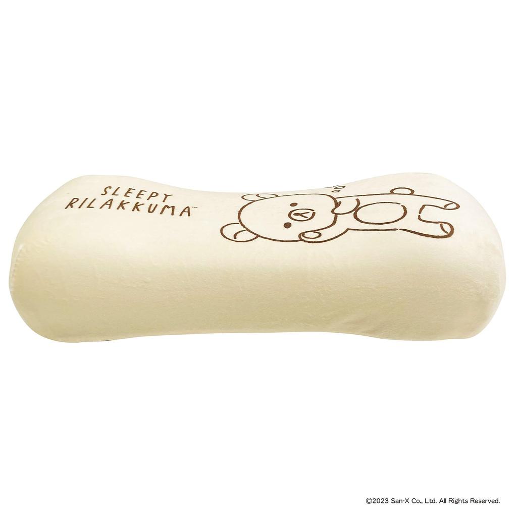 MORIPiLO Morishita paměťový pěnový polštář Rilakkuma 15x31cm pasová opěrka zádová opěrka plyšová hračka San-X pastelově fialová 4621206