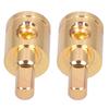 2pcs 0GA Wire Reducer Terminal Connector Pure Copper Gold Plated for Car Audio Amplifier Modification