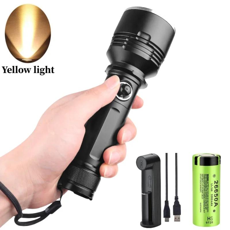 High Power XHP70 Led Diving Flashlight Professional Dive Lantern IPX8 Waterproof Underwater Torch Fishing Lamp with Hand Rope