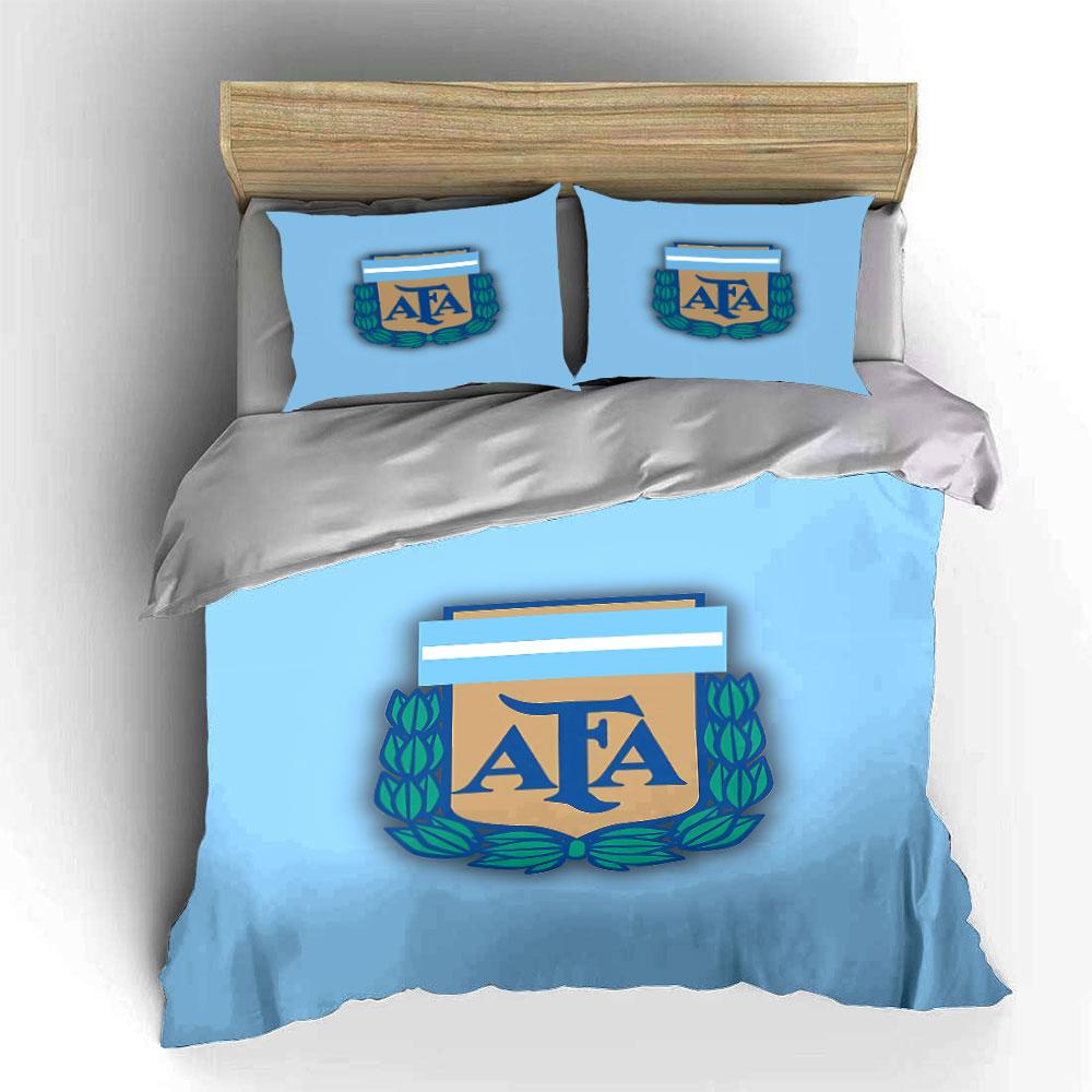 Blue AFA Sports Team Bedding Set Bedding Duvet Cover Set Duvet Cover Pillowcases (1 * Duvet Cover 2 * Pillowcases, without duvet insert)