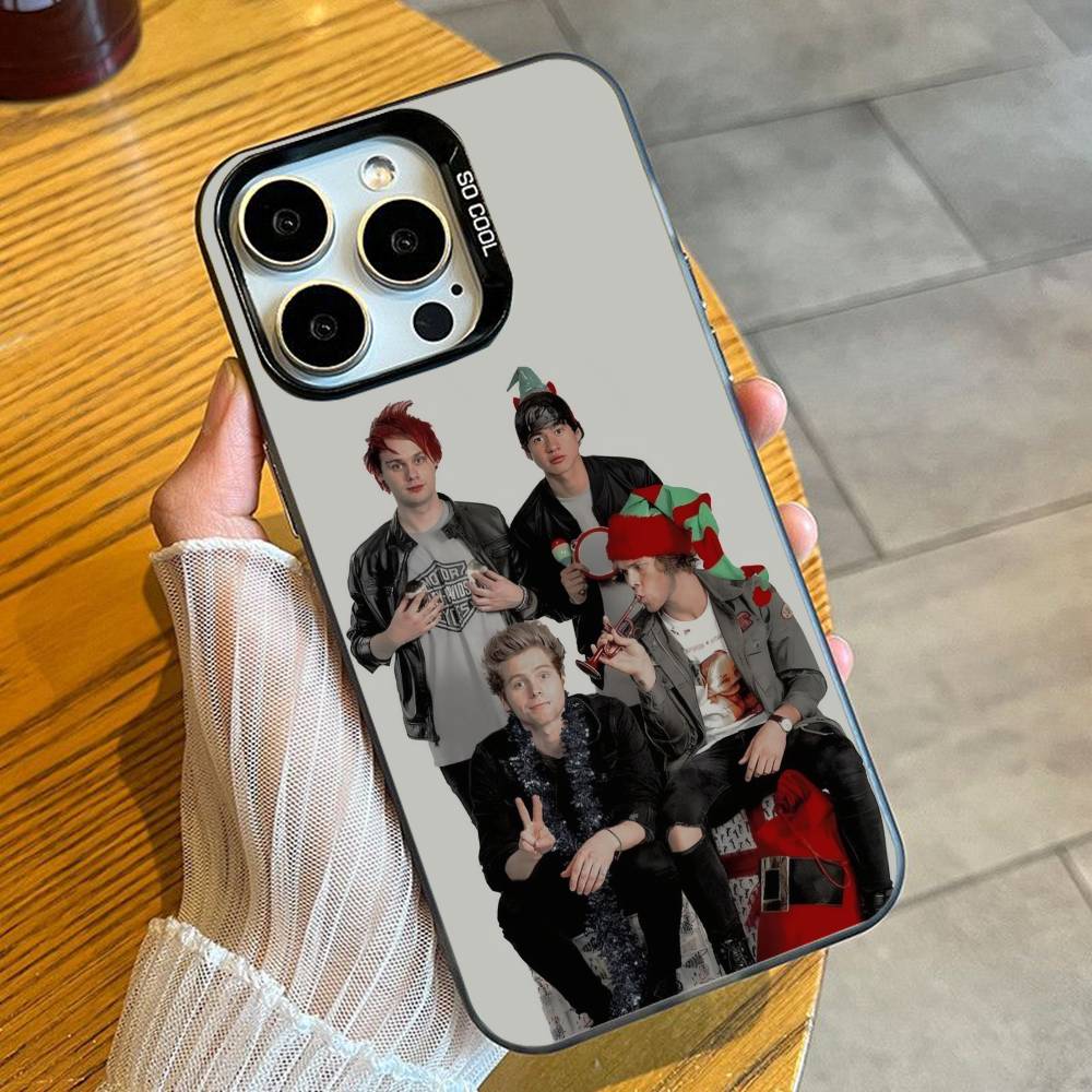 S-SecondS of SummerS 5SOS-Fans Phone Case For iPhone 16 17 15 14 12 13 Pro Max Black Candy Matte Shockproof Cover