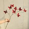 Artificial Butterfly Branches Simulation Stems with 8 Fake Butterflies for Vase Filler DIY Bouquets Home Office Table Decor