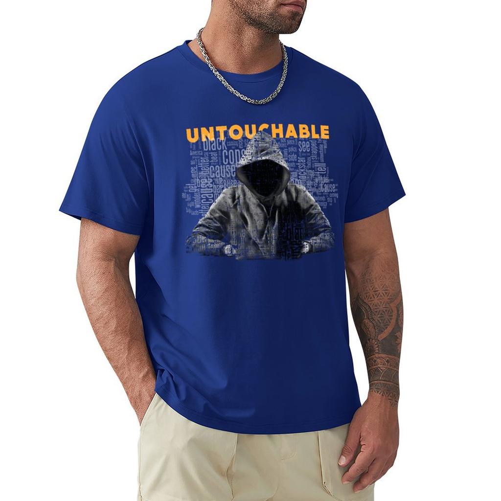 Untouchable, T-Shirt Short Sleeve Tee Kawaii Clothes Plus Size Clothes Plus Size Tops Oversized T Shirt Men