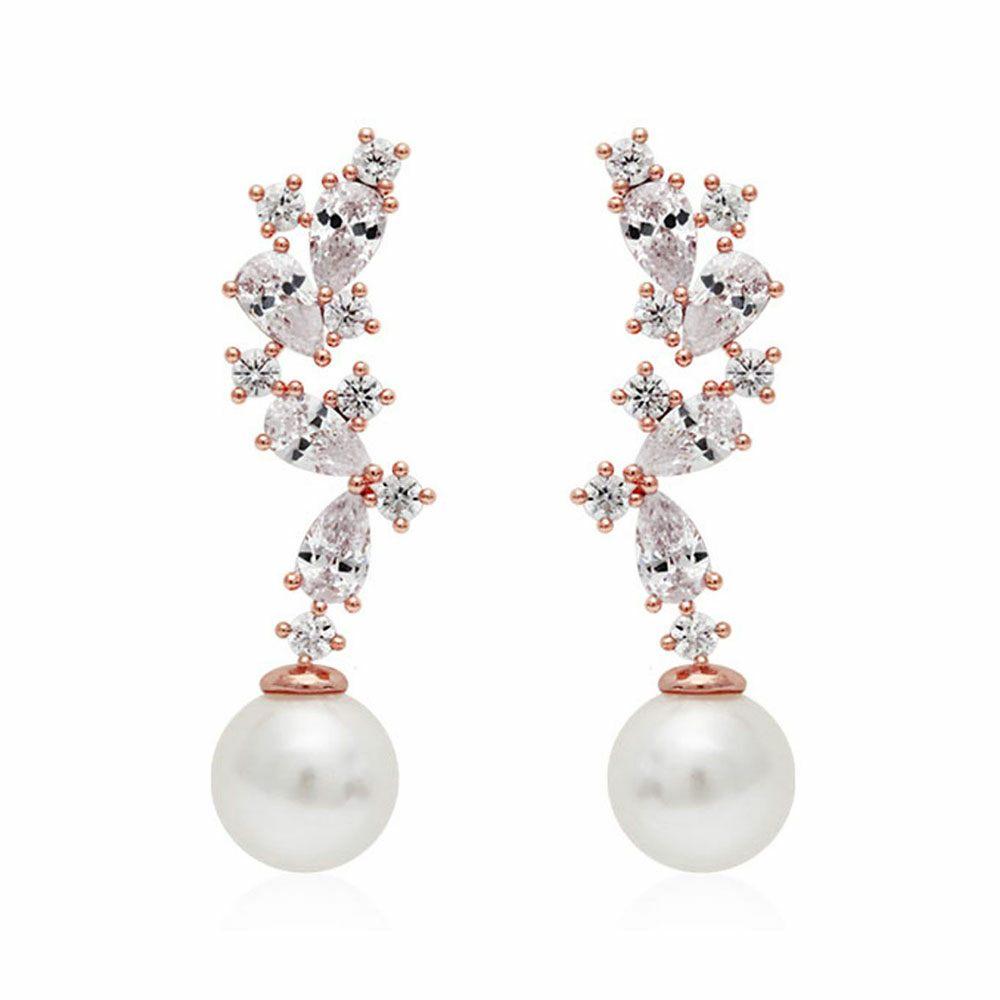 [Merry-Grin] 14K Gold Pin Rose Gold Lamang Earrings