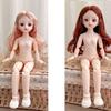 30cm Multi Contact Lenses Bjd Doll Toy Straight Curly Hair Articular Mobility