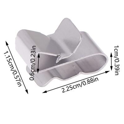 10PCS Wire Installation In Photovoltaic System 304 Stainless Steel Solar PV Cable Clips/Clamp For PV Solar Cable