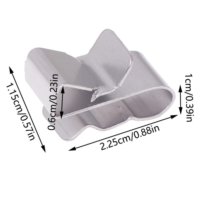 

10PCS Wire Installation In Photovoltaic System 304 Stainless Steel Solar PV Cable Clips/Clamp For PV Solar Cable