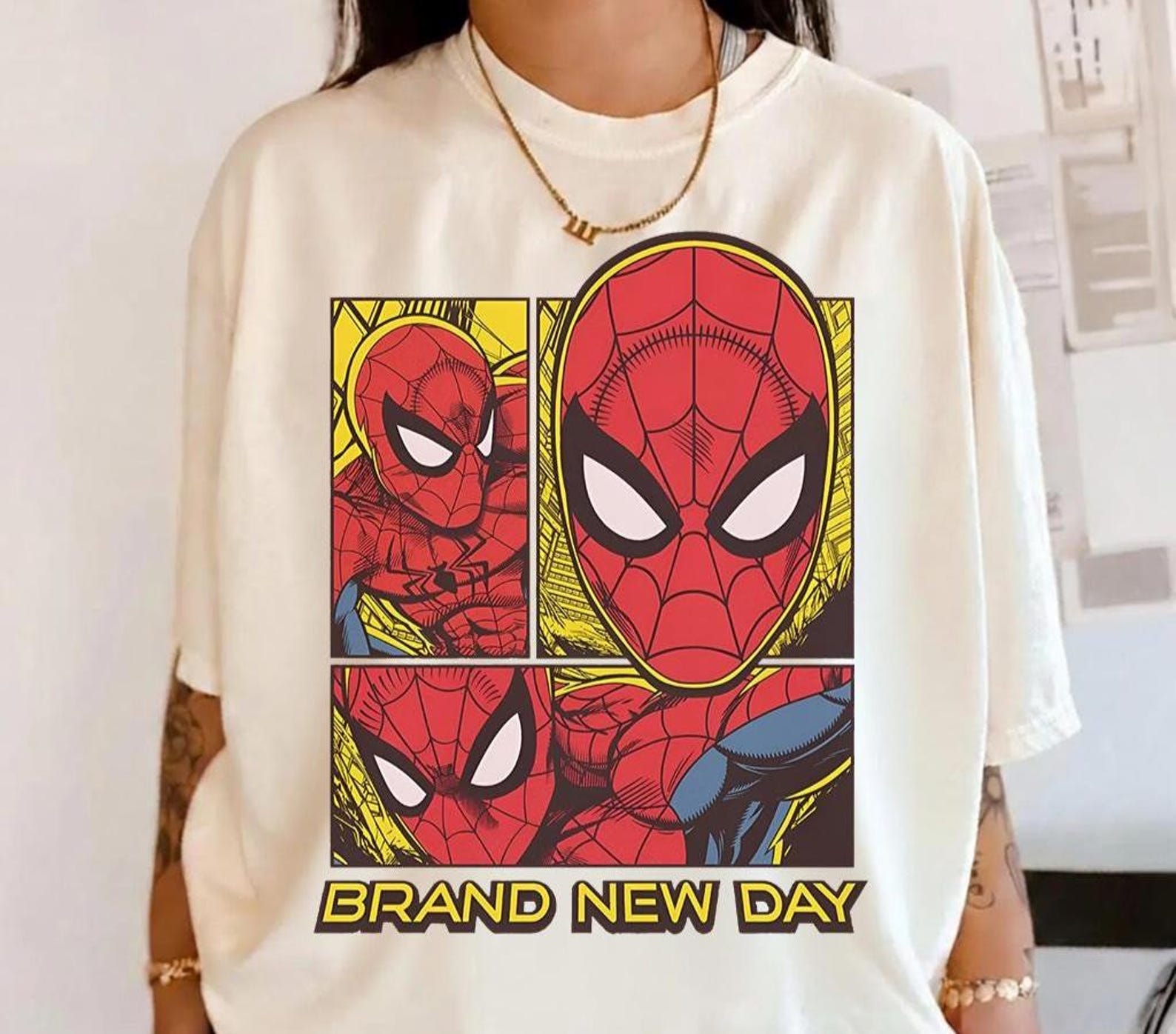 Spider-Man Brand New Day Shirt - Peter Parker Shirt,Spiderman Movie Tshirt,Tom Holland Shirt,Spiderman Kids Shirt,SuperHero Shirt S