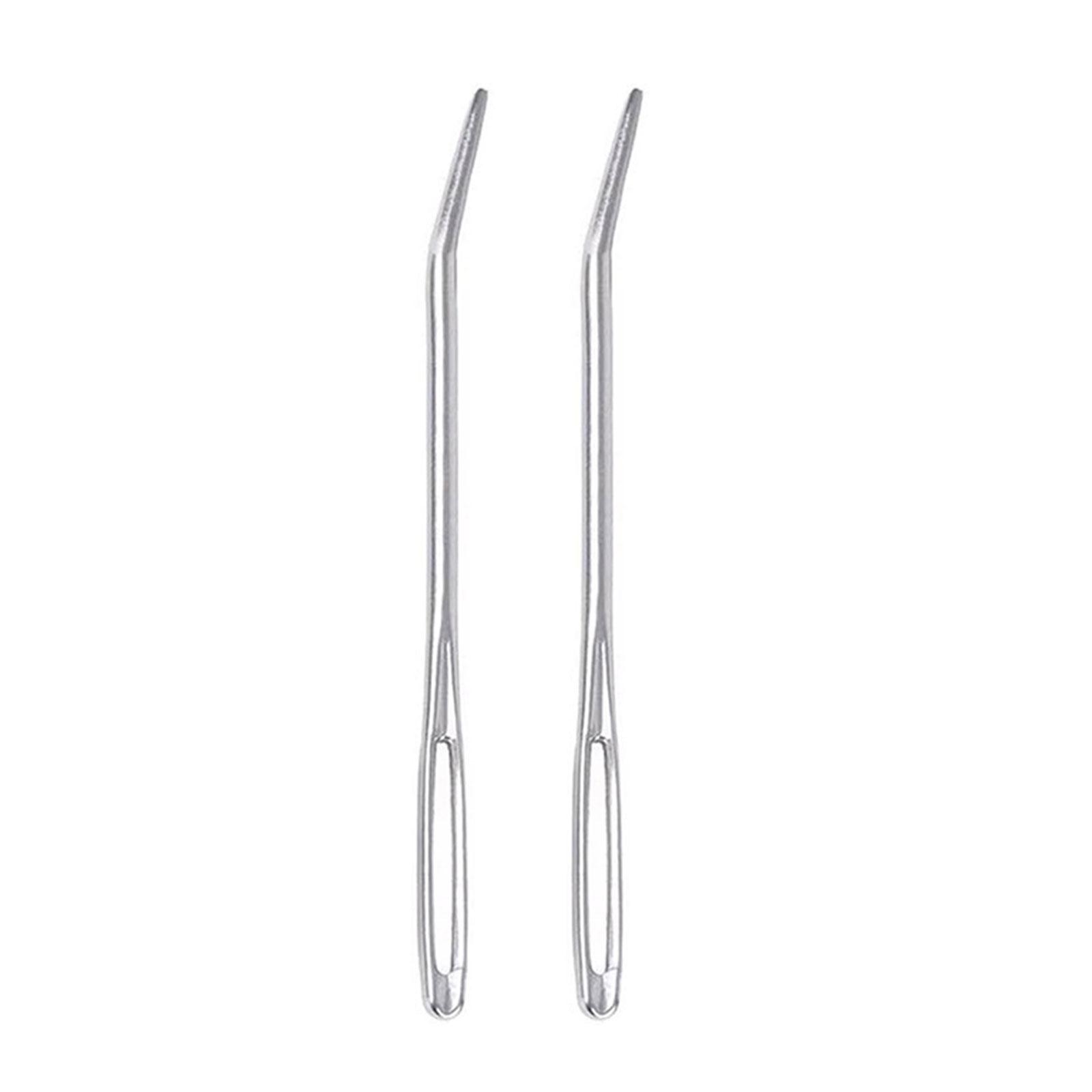 

Набор швейных игл Игла с большим ушком Вышивальная игла с загнутым ушком Пряжа Штопальная игла для шерсти Шитье Вязание крючком серебряный