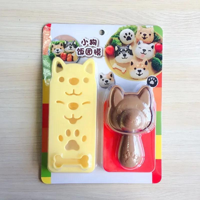 1Set Smiling Face Cat Rice Vegetable Roll Sushi Mould Creative Sandwich Vegetable Roll Tool Christmas Tree Halloween Party Mould