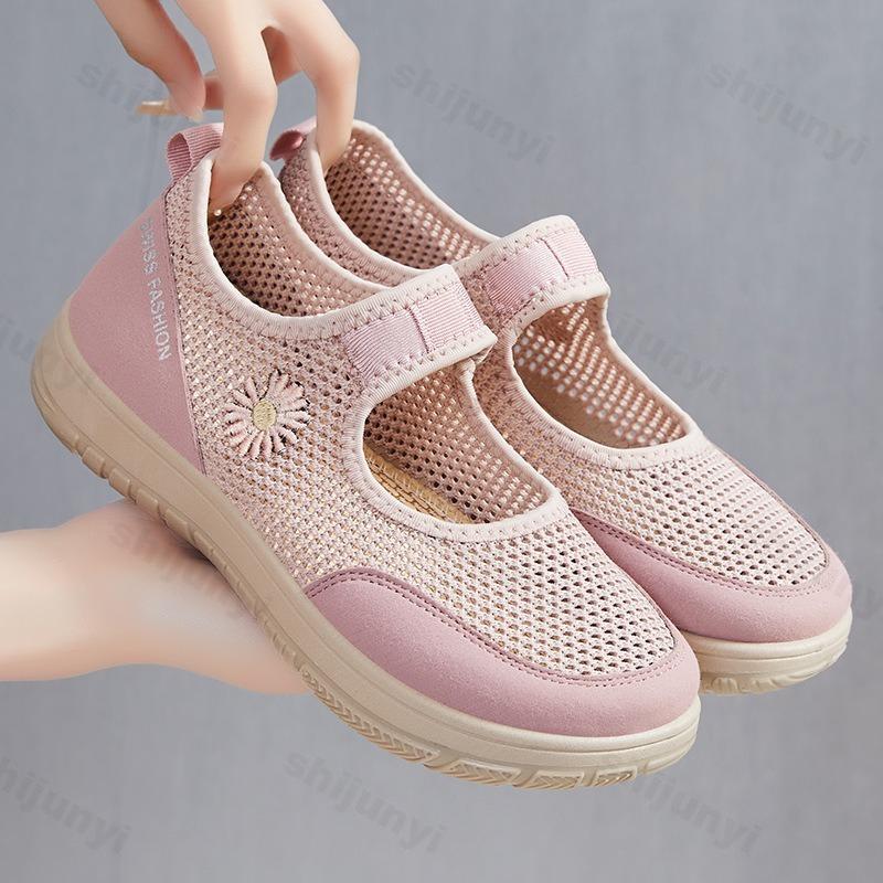Fashion Women Casual Shoes Summer Breathable Vulcanized Shoes Fashion Comfortable Female Breathable Mesh Outdoors Walking Shoes Ladies