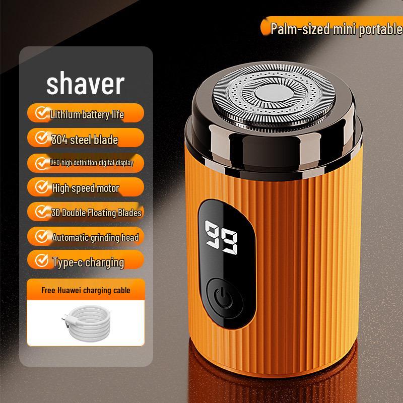 Sleek Electric Shaver: Super Clean, Fully Washable, Portable Men's Beard Groomer